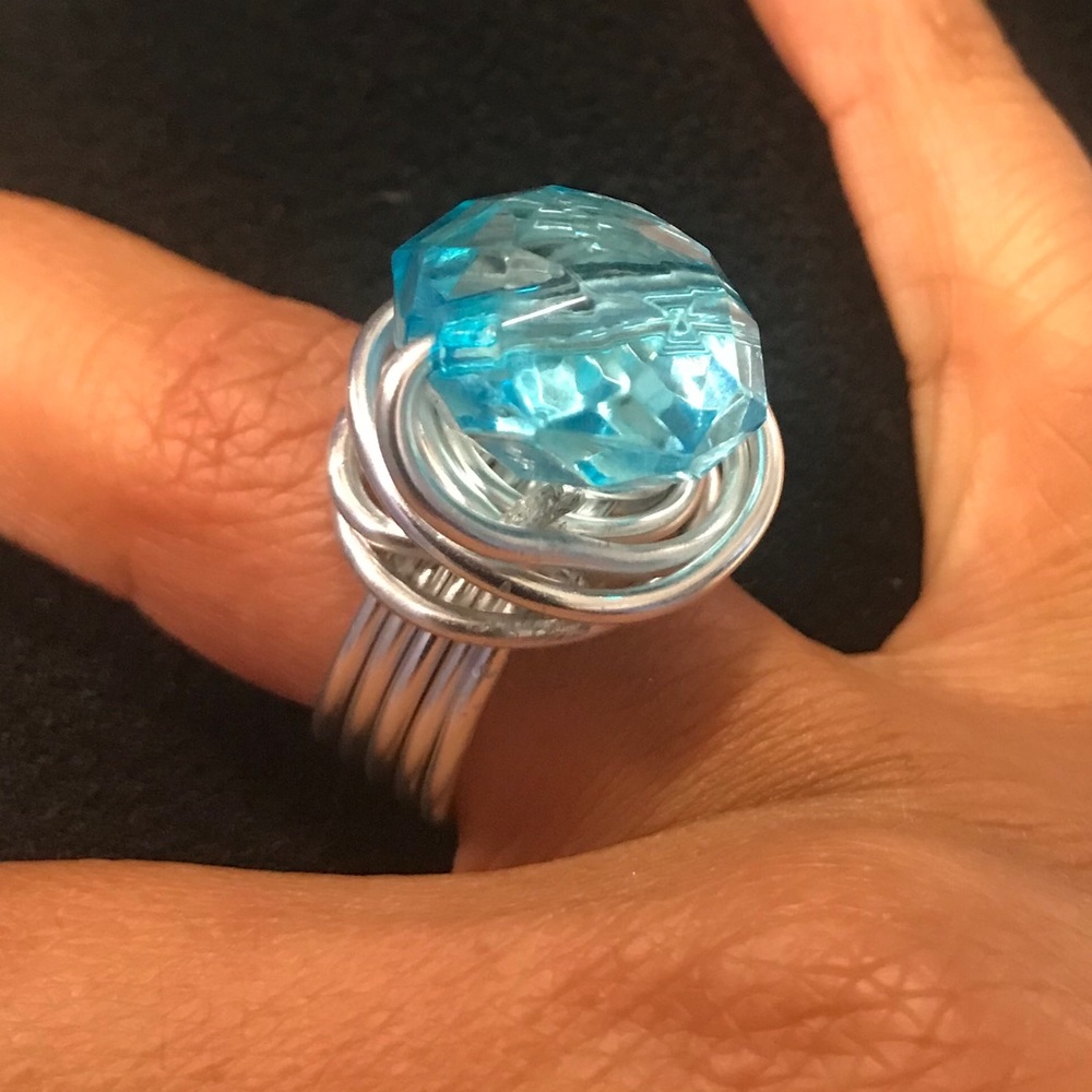 Blue stone ring - Picture 2 of 2